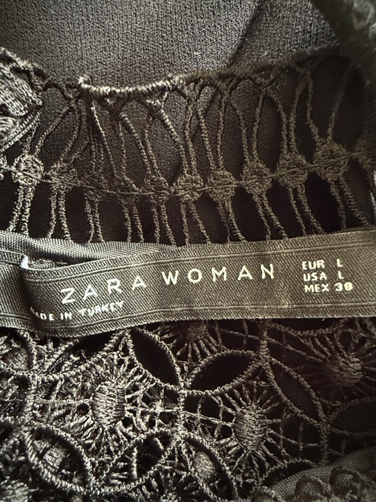 Black Lace and Ruffle Dress - Picture 3 of 3